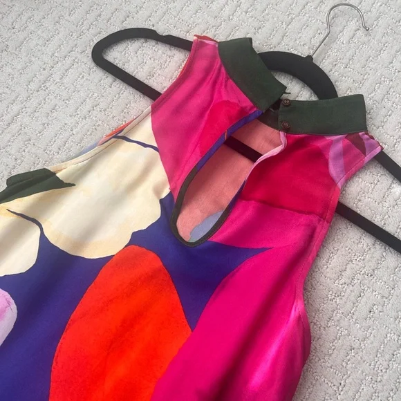 FARM Rio Red Floral Maxi Dress with Pink, Purple & White Accents - Picture 4 of 4